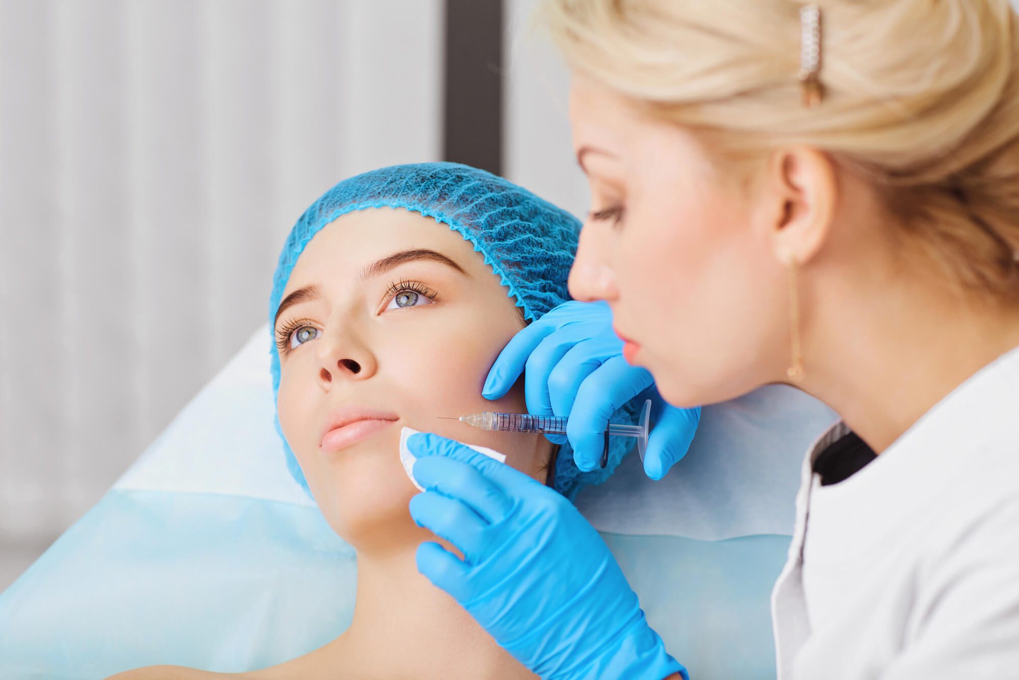 woman getting Botox Coral Gables